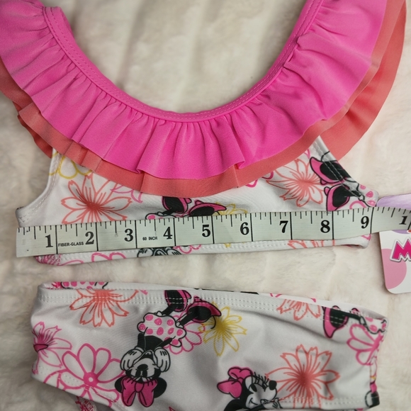 Disney Minnie Mouse 2-Piece Swimsuit | Toddler 2T | UPF 50+Description: - Picture 6 of 9
